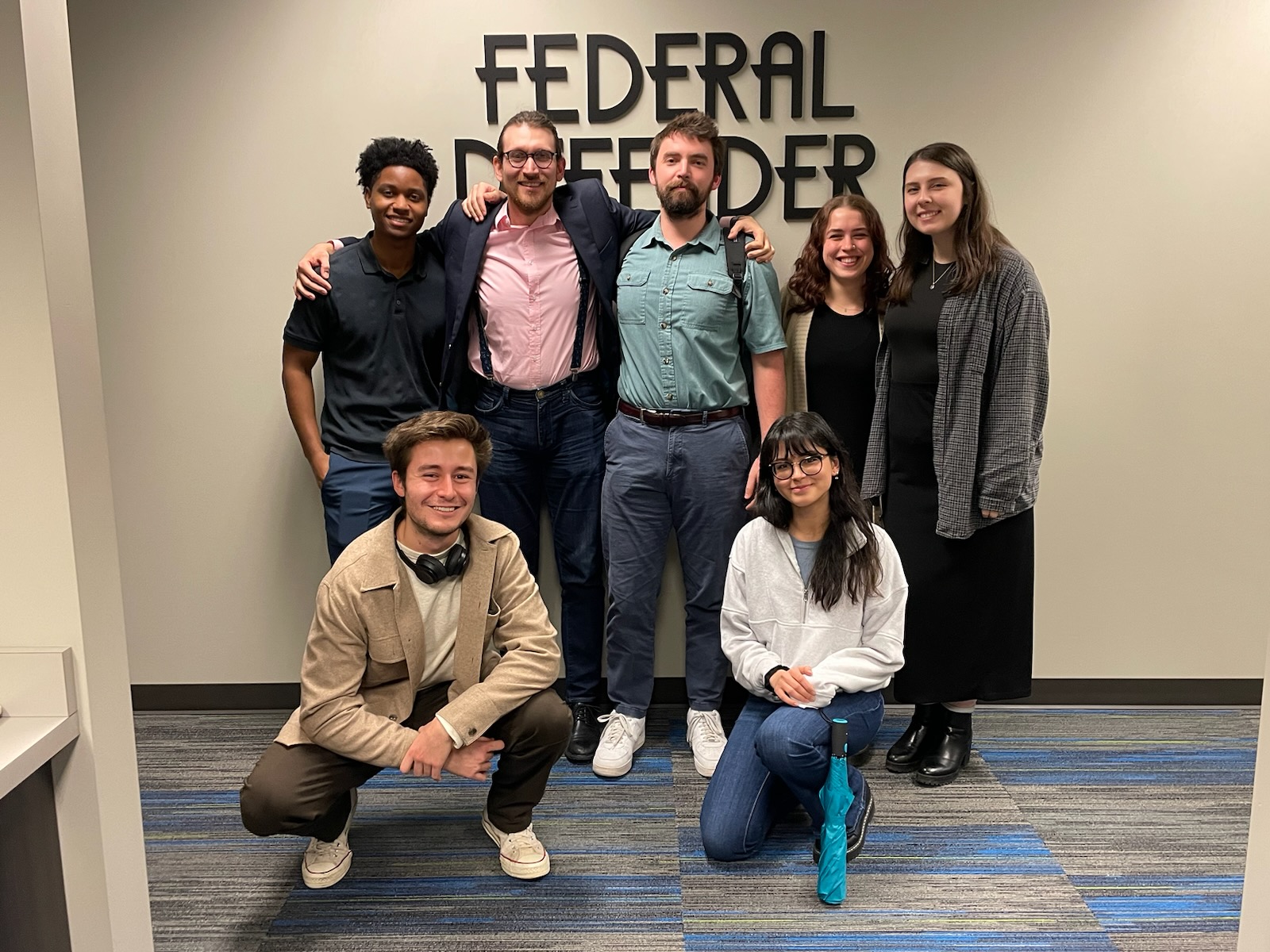 St. John's Law students who volunteered at Federal Defender.