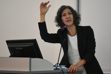 Julie Hanlon Rubio, Ph.D. presenting at lecture