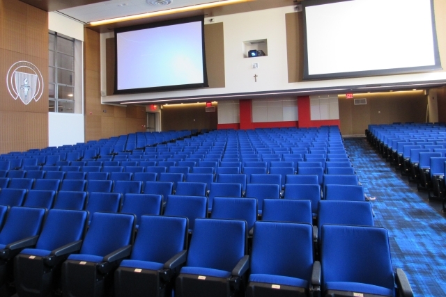 Marillac Auditorium seats empty