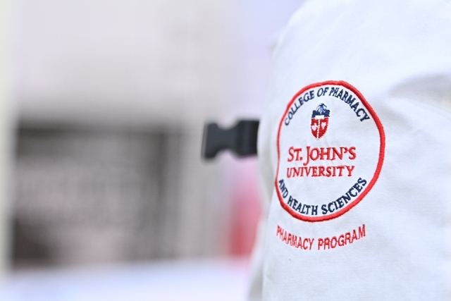 Pharmacy White Coat with St. John's logo