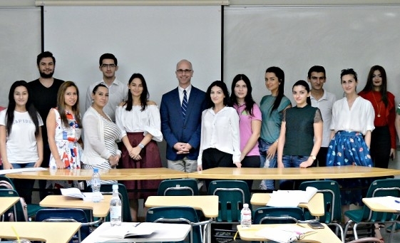 Prof. Mark Movsesian with AUA LL.M. Students