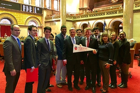 St. John's University Students in Albany for Advocacy Day