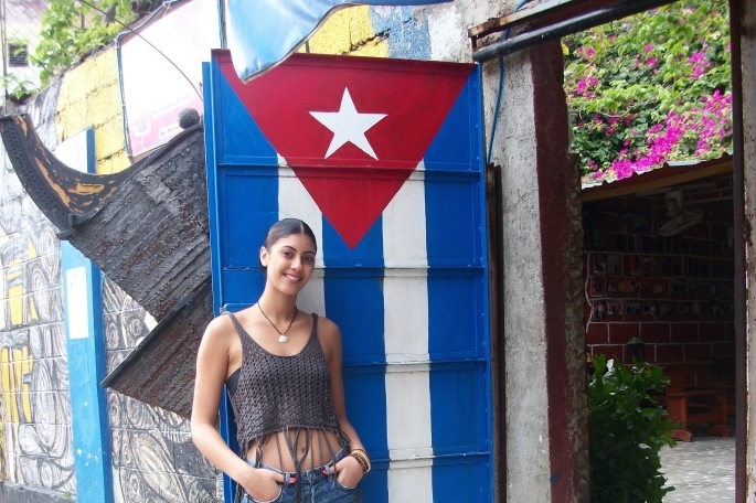 St. John's student in Havana, Cuba