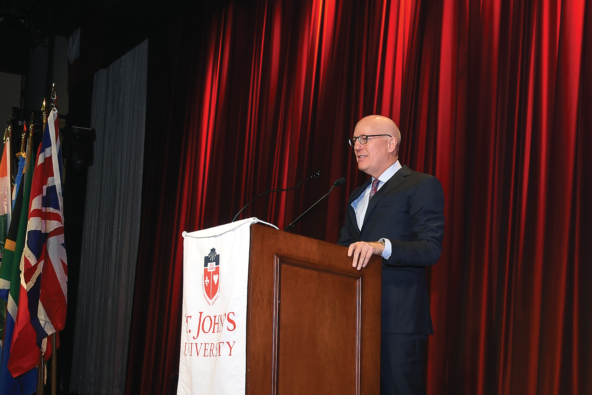 Daniel S. Glaser at podium