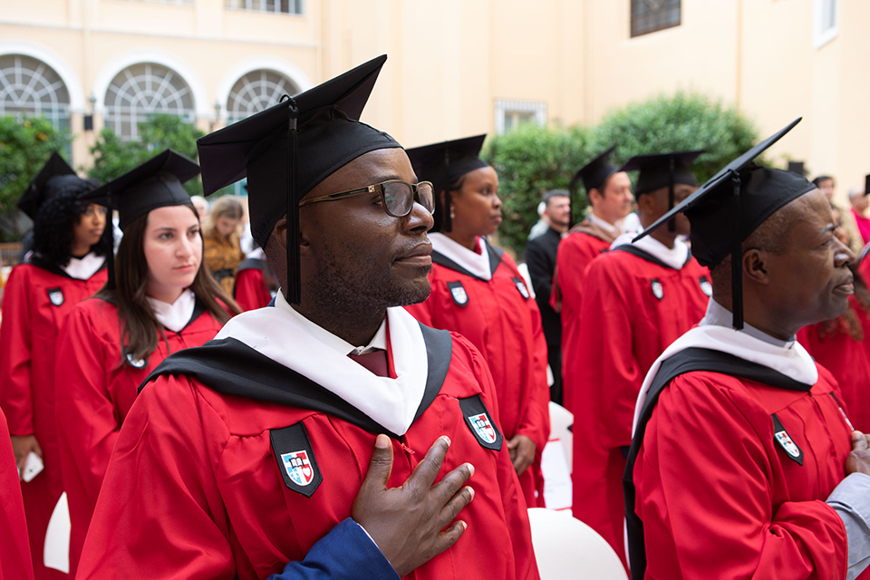 Graduates at the Rome Commencement Exercises