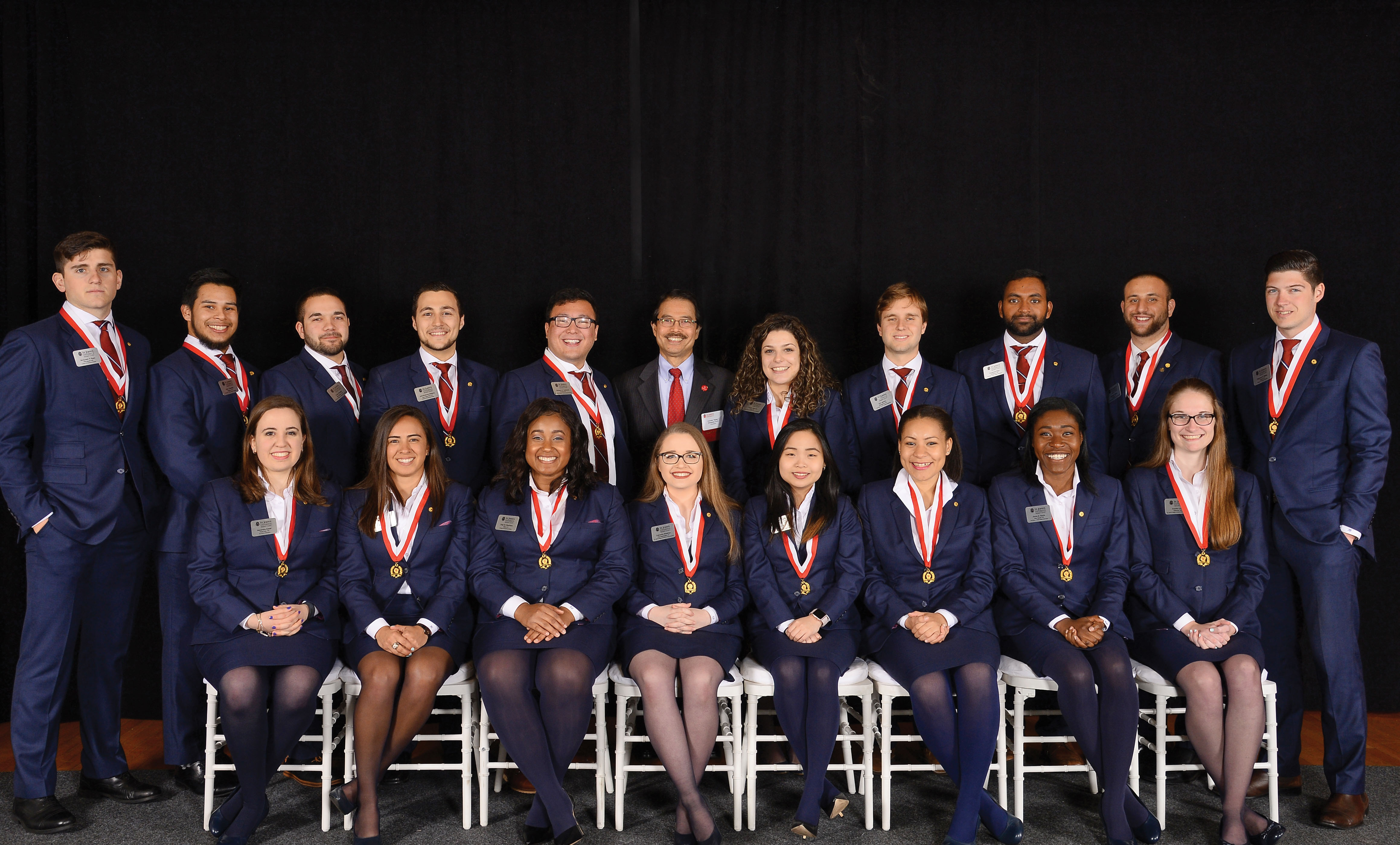 Outgoing President's Society Members and President Gempesaw