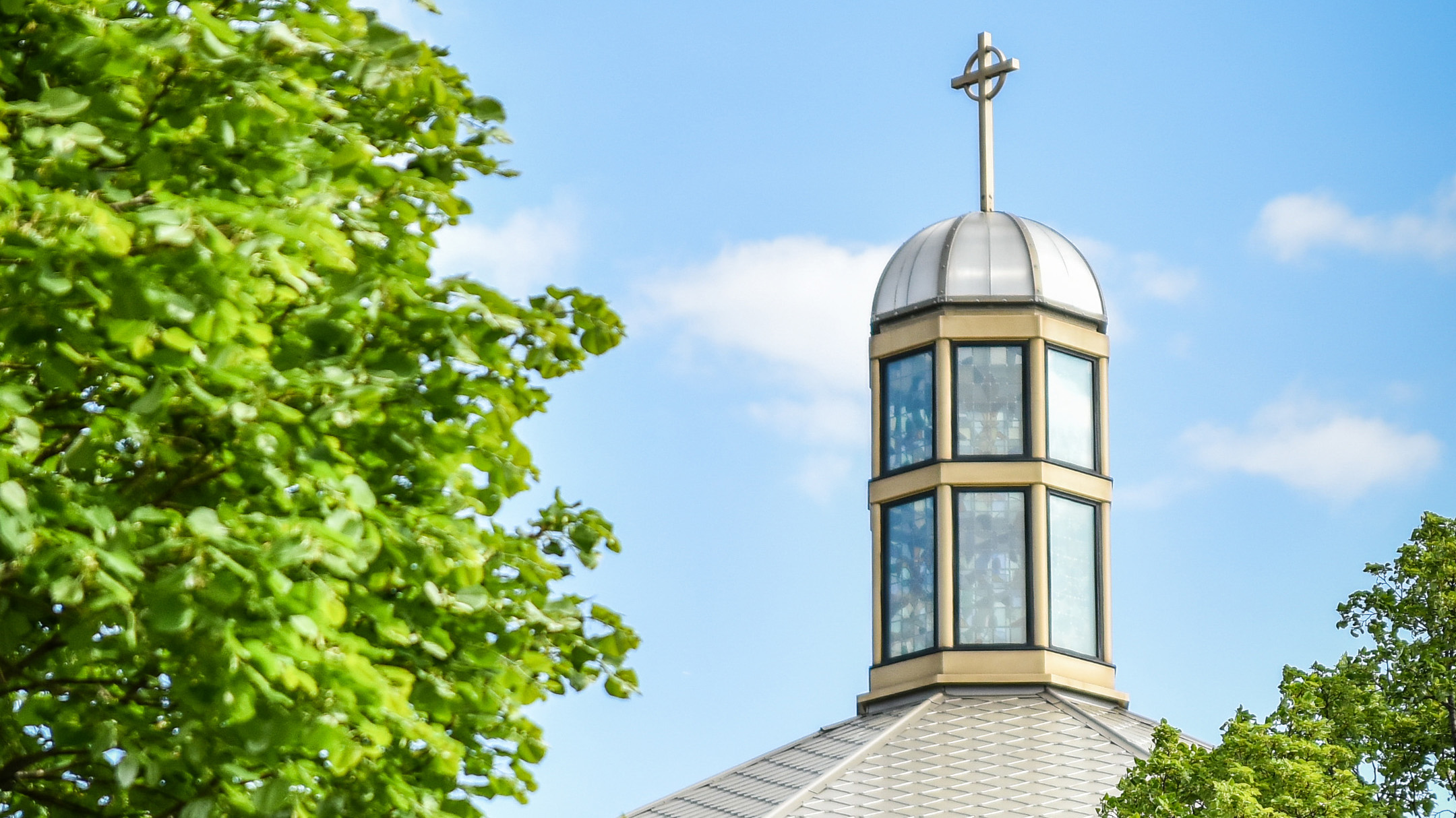 Cross on top of St. Thomas More Church