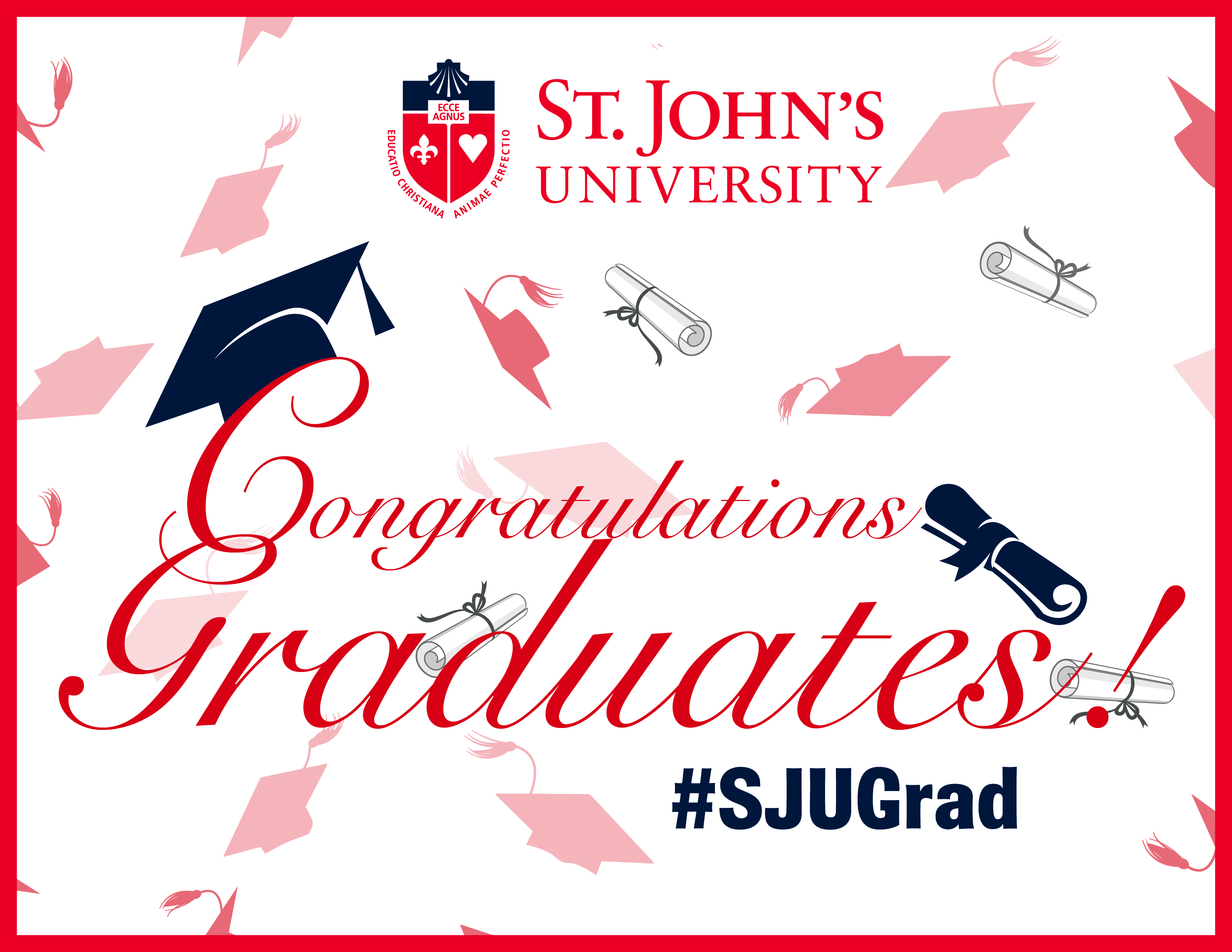 Congratulations Graduates White Background