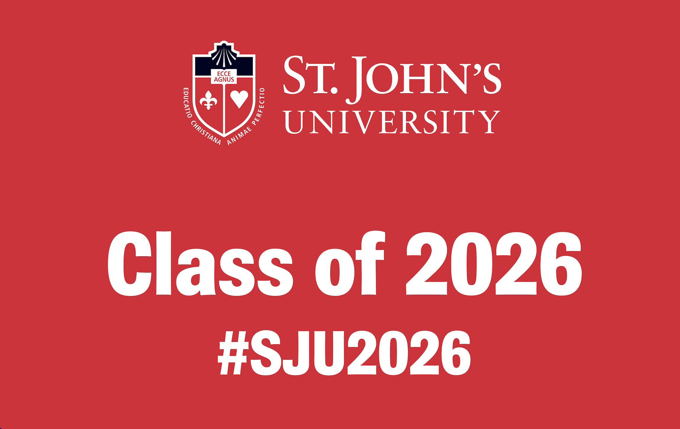 St. John's University Logo. Class of 2026 #SJU2026