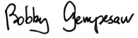 Bobby Gempesaw signature