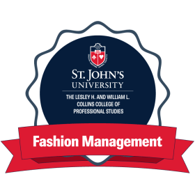 St. John's University Fashion Management Digital Badge Logo