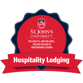 St. John's University Hospitality Lodging Digital Badge Logo