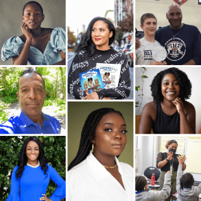 A collage of male and female black entreprenuers 