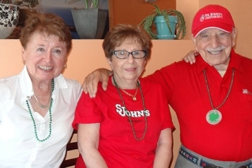 John Martino ’41C with two female relatives