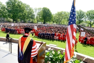 Dr. Gempesaw Addressing Graduates