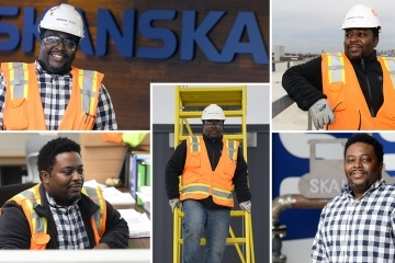 Alando Hall ‘08P photo collage