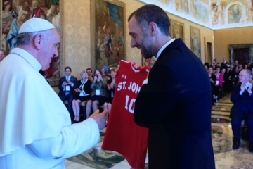 Dean Simons and Pope Francis