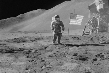 Neil Armstrong on the Moon