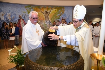 RCIA reception of sacraments in St. Thomas More Church