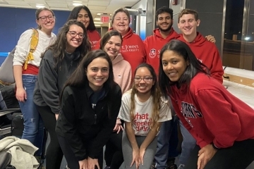 Campus Ministry members pose for a picture in El Paso