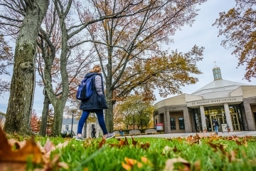 St. Thomas More Church fall ground shot