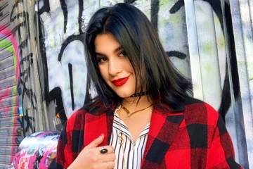 Despina Kotsis wearing MINX NEW YORK, her own clothing line