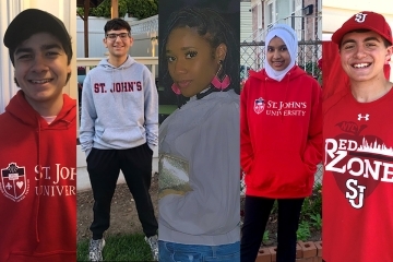 Michael Marceda, Christopher Bhola, Leah Minerve, Khadijah Rahim and Anthony Romano