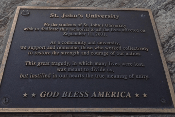 9/11 Memorial Rock at St. Albert Hall
