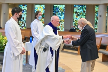 Fr. Shanley at McCallen Society Mass