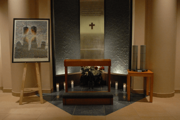 9/11 Memorial inside St. Thomas More Church