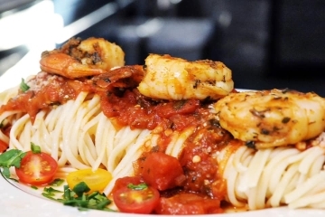Shrimp and Pasta Dish
