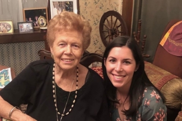 Jane Clare Tierney Milza ’56NDC, ’76G (left) with her daughter, Clare Fennell '80NDC