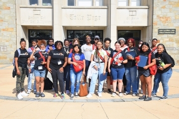 buildOn at St. John's Student Participants pose for a group photo