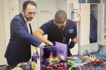 Dr. Luca Iandoli and Kevin James