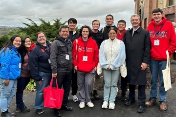 St John's Student at the Eucharistic Conference 2023