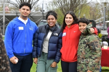 Archbishop Molloy students gathered for a picture on the Queens Campus