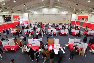 overhead shot of 2024 Student Research Conference