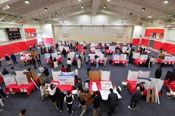 overhead shot of 2024 Student Research Conference