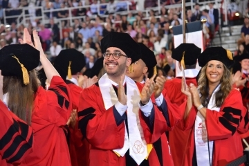 St. John's Law 2024 graduates celebrate at Commencement.