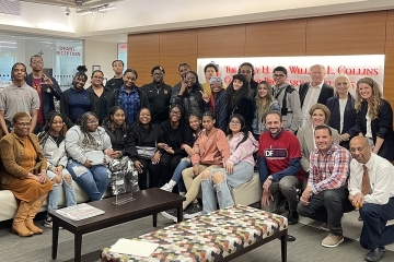 CCPS community members and high school students who participated in the Democracy Roundtable: A New Forum for Youth Engagement event