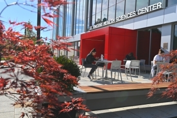 Students studying in the St. Vincent Health Sciences Center