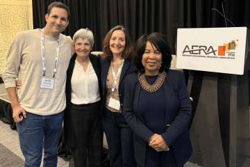 Catherine C. DiMartino, Ph.D., Professor in the Department of Administrative and Instructional Leadership at St. John’s University, served as the moderator for the American Educational Research Association (AERA) Leadership Committee Meeting session.