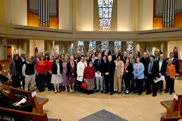 Annual Employee Recognition Ceremony Honorees in St. Thomas More Church