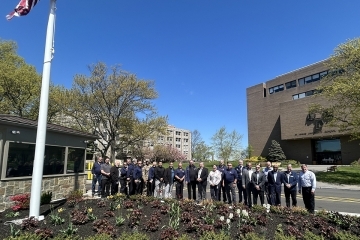 Redesigned Public Safety Guard Station at Gate 1 Blessing Ceremony