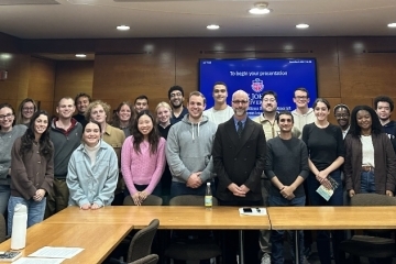 Participants in Mattone Center for Law and Religion's Fall Reading Group.