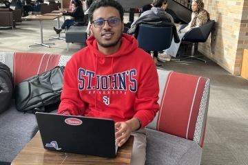 Rev. Haile Suba Weldegiorgis, C.M., Business Student at St. John’s University