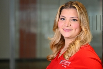 St. John's nursing student, Carolyn Moglia