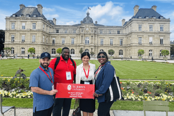 St. John's students at Luxembourg Palace in France