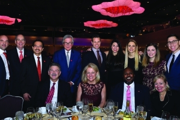 Back Row: Marc Grandisson; William L. Collins '76C, '12HON; Conrado &quot;Bobby&quot; Gempesaw, Ph.D., President; Kevin Kelley; Emmett Lil