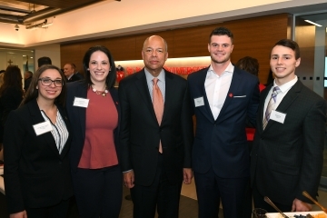 St. John's Students with Jeh Johnson, former secretary of Homeland Security